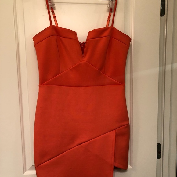 bebe Dresses & Skirts - Bebe orange dress bebe Dresses & Skirts - Bebe orange dress